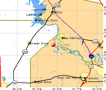 Sandy Hollow-Escondidas, TX map