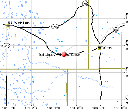 Quitaque, TX map