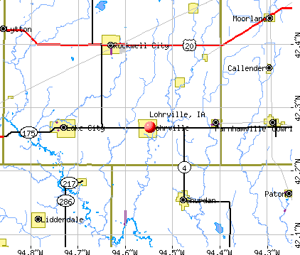 Lohrville, IA map