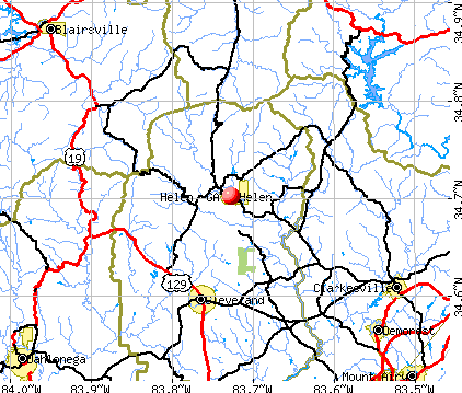 Helen, GA map