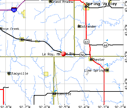 Le Roy, MN map