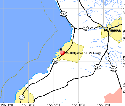 Puako, HI map