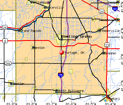 Portage, OH map