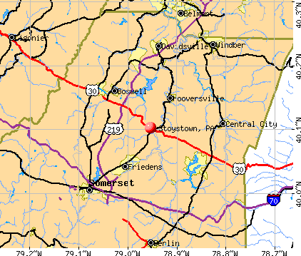 Stoystown, PA map