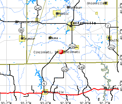 Cincinnati, IA map
