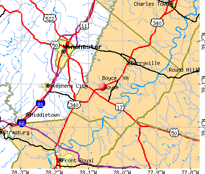 Boyce, VA map