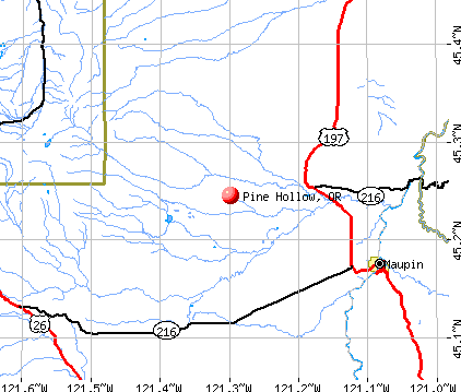 Pine Hollow, OR map