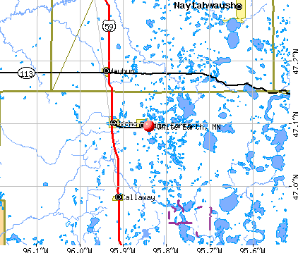 White Earth, MN map