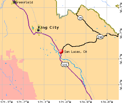 San Lucas, CA map