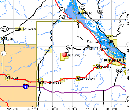 Altura, MN map