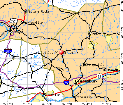 Millville, PA map