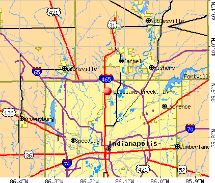 Williams Creek, Indiana (IN 46240) profile: population, maps, real ...