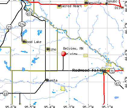 Belview, MN map