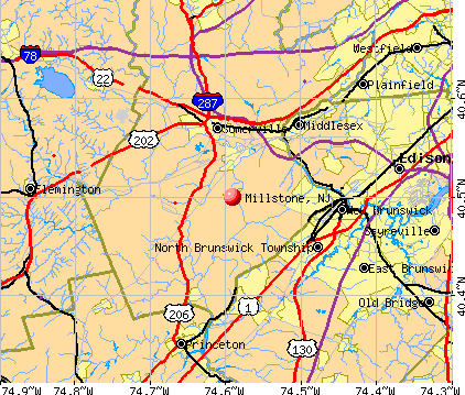 Millstone, NJ map