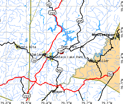 Deer Park, MD map