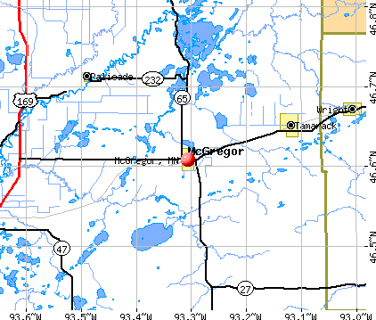McGregor, MN map