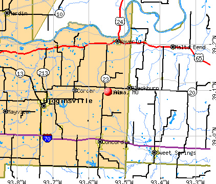 Alma, MO map