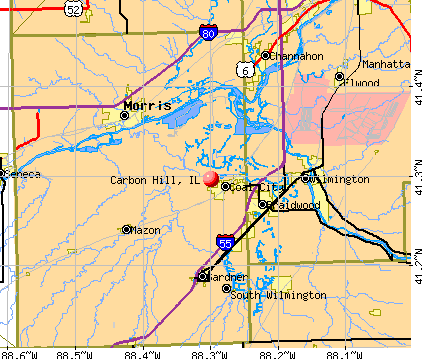 Carbon Hill, IL map