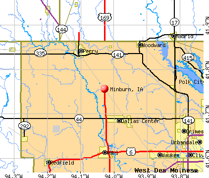 Minburn, IA map