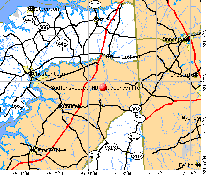 Sudlersville, MD map