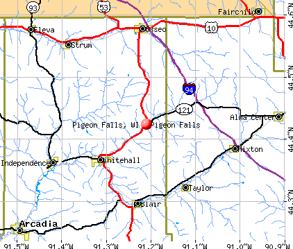 Pigeon Falls, WI map