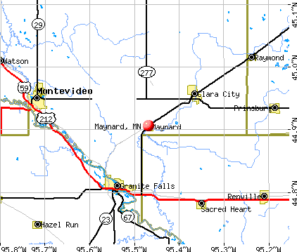 Maynard, MN map