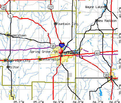 Spring Grove, IN map