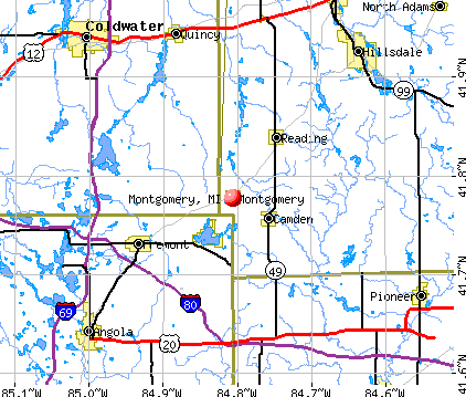 Montgomery, MI map