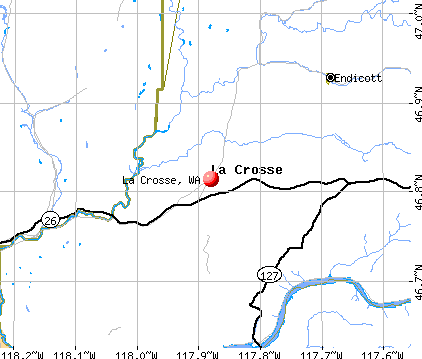 La Crosse, WA map