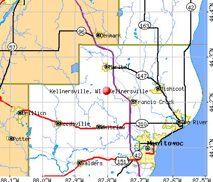 Kellnersville, WI map