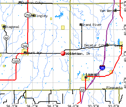 Kellerton, IA map