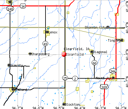 Clearfield, IA map