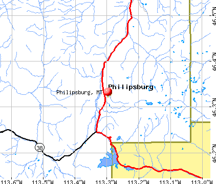 Philipsburg, MT map