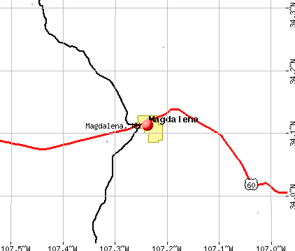 Magdalena, NM map