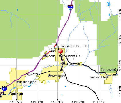 Toquerville, UT map