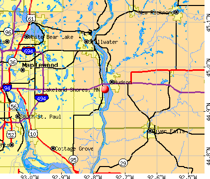 Lakeland Shores, MN map