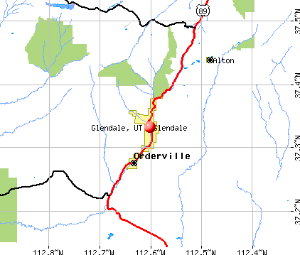 Glendale, UT map