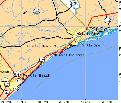 Atlantic Beach, SC map