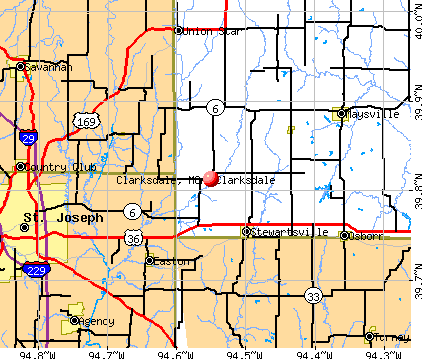 Clarksdale, MO map