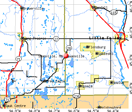 Swanville, Minnesota (MN 56382) profile population, maps, real estate