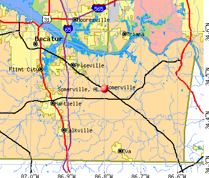 Somerville, AL map