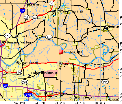 Sibley, MO map