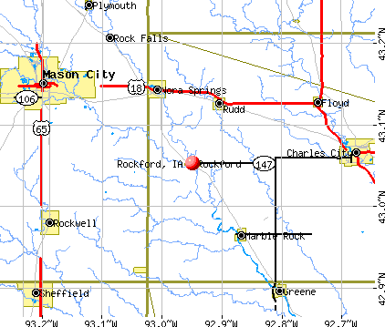 Rockford, IA map