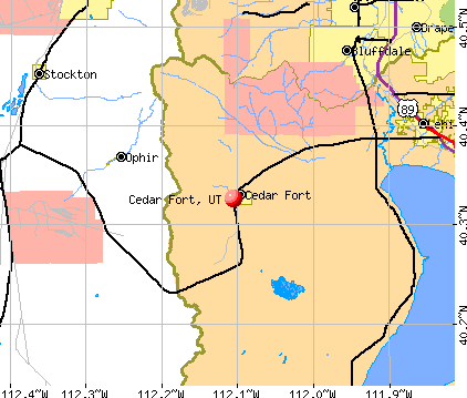 Cedar Fort, UT map