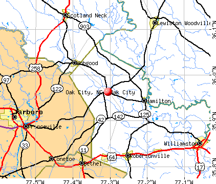 Oak City, NC map