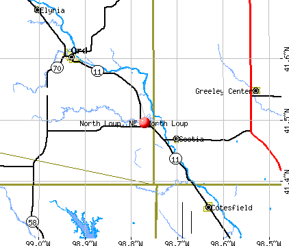 North Loup, NE map