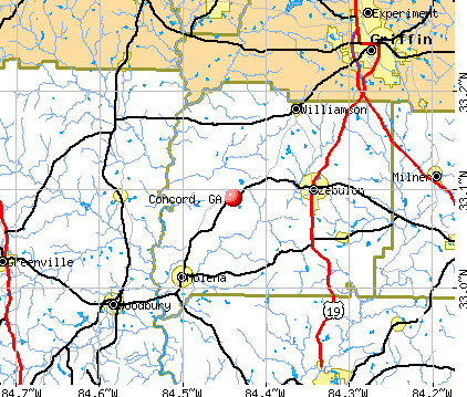 Concord, GA map