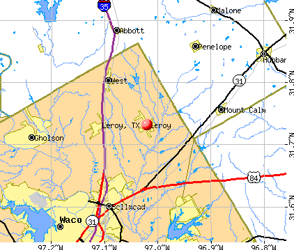 Leroy, TX map