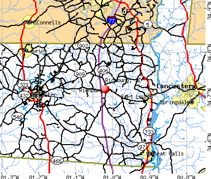 Richburg, SC map