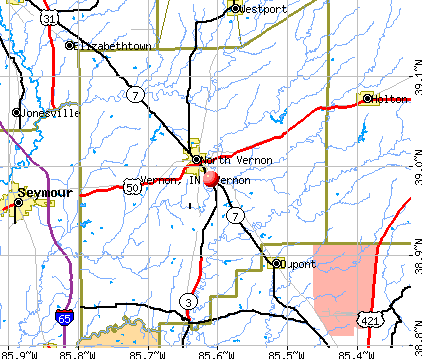 Vernon, IN map